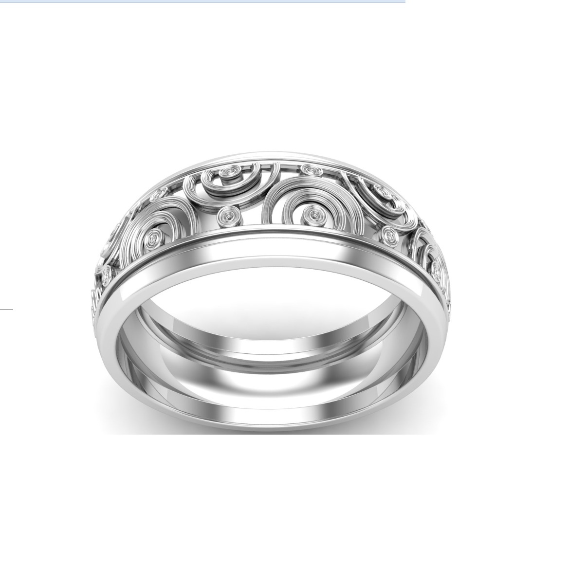 Bague anneau argent California